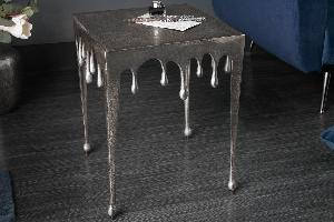 LuxD Dizajnový nočný stolík Bailey petrolejový zamat