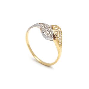 Zlatý zásnubný prsteň DAHLIA
