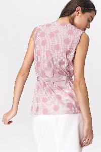 Ružovo-tmavomodré čipkované šaty Blanche