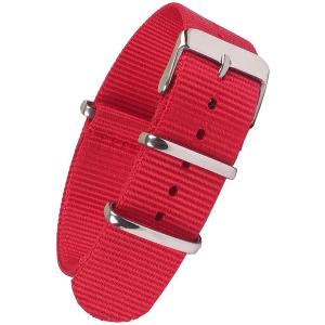 NATO řemínek červený - 22 mm + 5 let záruka, pojištění a dárek ZDARMA