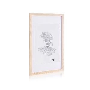 Casa Chic Kenton, rám na obrázky, obdĺžnikový, 70 x 50 cm, pasparta, plexisklo