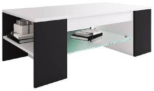 Konferenčný stolík TUNAS biela, čierna