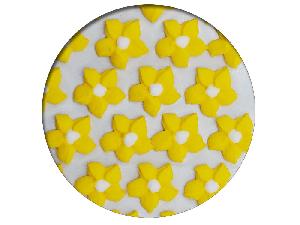 Cukrová dekorácia - Georgíny 28 ks žltá - Frischmann