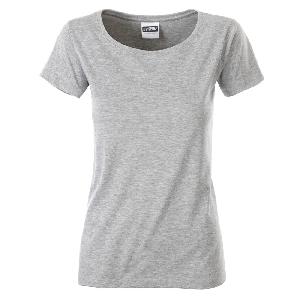 Build Your Brand Voľné dámske tričko s ohrnutými rukávmi - Čierna | S
